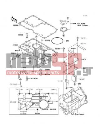 KAWASAKI - ZZR1200 2005 - Engine/Transmission - Breather Cover/Oil Pan - 11061-1102 - GASKET,BREATHER BODY