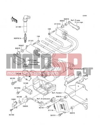 KAWASAKI - ZZR1200 2005 -  - Ignition System - 59026-1118 - COIL-PULSING