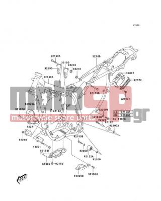 KAWASAKI - CANADA ONLY 2004 -  - Frame - 55020-S026 - GUARD,ENGINE COVER