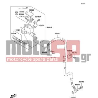 KAWASAKI - CANADA ONLY 2004 -  - Front Master Cylinder - 92172-S142 - SCREW,COOLING FAN COVER