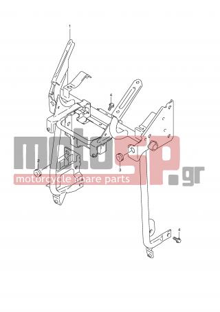 SUZUKI - AN650A (E2) ABS Burgman 2009 - Body Parts - LEG SHIELD BRACE - 09320-08018-000 - CUSHION, BRACE