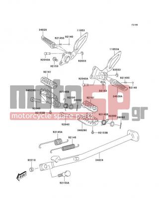 KAWASAKI - CANADA ONLY 2004 -  - Stand(s) - 34028-S007 - STEP,RR,RH