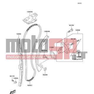 KAWASAKI - CANADA ONLY 2004 -  - Cam Chain/Tensioner - 12053-S015 - GUIDE-CHAIN,CNT