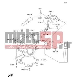 KAWASAKI - CANADA ONLY 2004 - Engine/Transmission - Cylinder - 92171-S048 - CLAMP