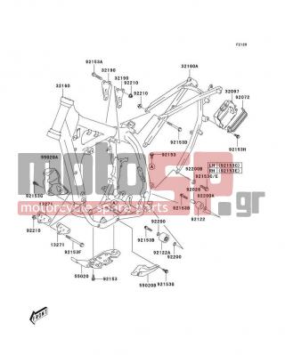 KAWASAKI - CANADA ONLY 2004 -  - Frame - 55020-S026 - GUARD,ENGINE COVER