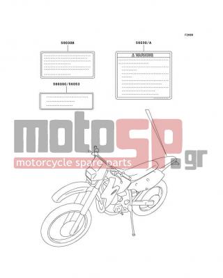 KAWASAKI - CANADA ONLY 2004 - Body Parts - Labels - 56030-S014 - LABEL,FUEL INFORMATION