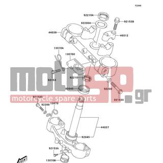KAWASAKI - CANADA ONLY 2004 - Body Parts - Under Bracket - 13070-S029 - GUIDE,HOSE