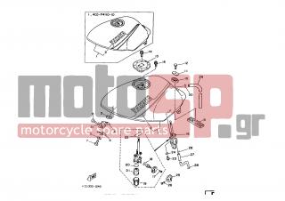 YAMAHA - RD350LC (ITA) 1991 - Body Parts - FUEL TANK - 4X8-24512-00-00 -  Gasket