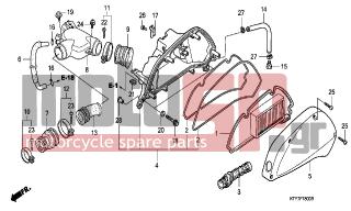 HONDA - SH150 (ED) 2008 - Engine/Transmission - AIR CLEANER - 93903-35380- - SCREW, TAPPING, 5X16