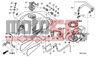 HONDA - CBF600N (ED) 2008 - Body Parts - FUEL TANK (CBF600N8/NA8) - 17574-MCF-000 - PACKING, BASE