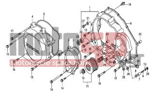 HONDA - XR650R (ED) 2006 - Engine/Transmission - RIGHT CRANKCASE COVER - 11335-MBN-670 - GASKET, OIL FILTER COVER