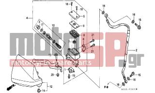 HONDA - XR250R (ED) 2001 - Brakes - FR. BRAKE MASTER CYLINDER (CL/DK/ED/U) - 96001-0602200 - BOLT, FLANGE, 6X22