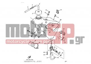 YAMAHA - WR250Z (GRC) 1997 - Body Parts - FUEL TANK - 3SP-24173-00-00 - Band, Tank Fitting 1