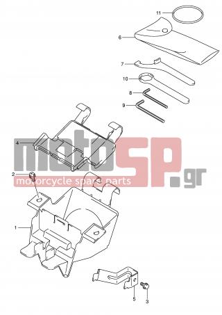 SUZUKI - GSF650 (E2) 2006 - Body Parts - MANUAL BOX - 09280-61002-000 - BAND, TOOL