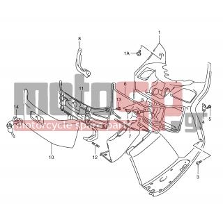 SUZUKI - AN250 (E2) Burgman 2001 - Body Parts - FRONT BOX (MODEL W/X/Y) - 03541-04123-000 - SCREW