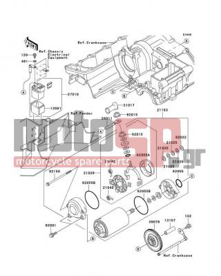 KAWASAKI - ZZR1200 2004 -  - Starter Motor - 92001-1947 - BOLT,6X20