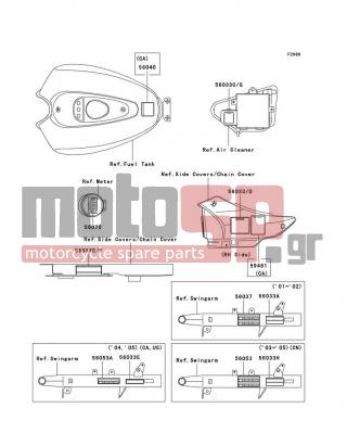 KAWASAKI - CANADA ONLY 2003 - Body Parts - Labels - 56033-1089 - LABEL-MANUAL,BATTERY VENT