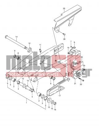 SUZUKI - DR-Z400 S (E2) 2002 - Suspension - REAR SWINGING ARM -  - BEARING, OUTER (22X35X2) 