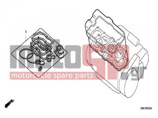 HONDA - CBF1000A (ED) ABS 2006 - Engine/Transmission - GASKET KIT A - 91315-MB0-013 - SEAL, WATER PIPE