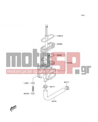 KAWASAKI - KLX400SR 2003 - Body Parts - Fuel Filter - 92171-S005 - CLAMP
