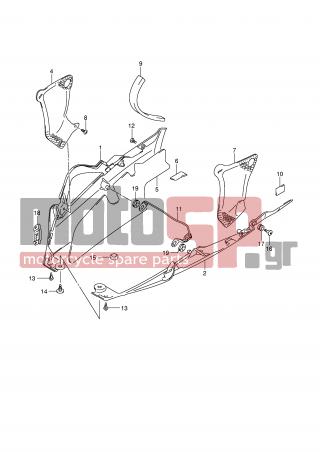 SUZUKI - GSX-R750 (E2) 2007 - Body Parts - UNDER COWLING - 09320-08028-000 - CUSHION