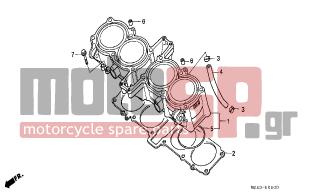 HONDA - CBR1000F (ED) 1999 - Κινητήρας/Κιβώτιο Ταχυτήτων - CYLINDER - 19507-MK4-620 - CLAMP, BREATHER HOSE