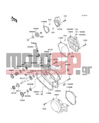 KAWASAKI - KX100 2003 - Engine/Transmission - Engine Cover(s)(D3) - 49111-1064 - HOLDER-GOVERNOR WEIGHT