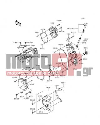 KAWASAKI - NINJA® ZX™-10R ABS 30TH ANNIVERSARY 2015 - Engine/Transmission - Engine Cover(s) - 11061-0442 - GASKET,PULSER COVER