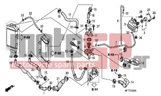 HONDA - XL700VA (ED)-ABS TransAlp 2008 - Engine/Transmission - WATER HOSE/THERMOSTAT - 19107-MG8-000 - PACKING, RESERVE TANK