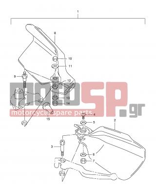 SUZUKI - XF650 (E2) Freewind 1997 - Body Parts - KNUCKLE COVER (OPTION) - 02142-05103-000 - SCREW
