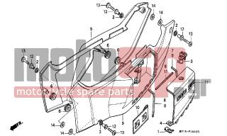 HONDA - XRV750 (IT) Africa Twin 1992 - Body Parts - SIDE COVER