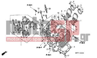 HONDA - CBF500A (ED) ABS 2006 - Κινητήρας/Κιβώτιο Ταχυτήτων - CYLINDER HEAD - 98059-589K6- - PLUG, SPARK (U24FER9S)