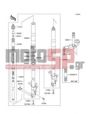 KAWASAKI - NINJA® ZX™-7R 2003 -  - Optional Parts(ZX-7RR Front Fork) - 92026-1477 - SPACER,FORK