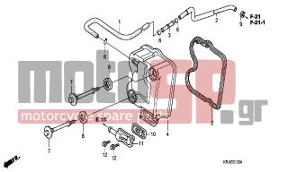 HONDA - FES150A (ED) ABS 2007 - Engine/Transmission - CYLINDER HEAD COVER - 90682-SA0-671 - CLAMP, CANISTER HOSE