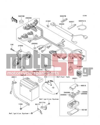 KAWASAKI - VULCAN 1500 NOMAD FI 2003 -  - Chassis Electrical Equipment - 26006-1006 - FUSE,30A-G