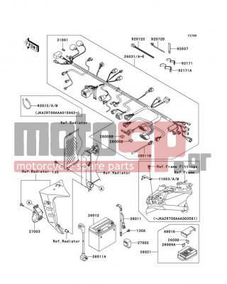 KAWASAKI - Z1000 (EUROPEAN) 2003 -  - Chassis Electrical Equipment - 49016-1177 - COVER-SEAL,FUSE