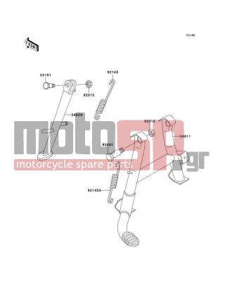KAWASAKI - ZR-7S 2003 -  - Stand(s) - 92145-0083 - SPRING,SIDE STAND