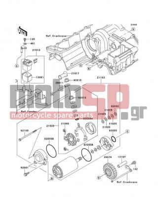KAWASAKI - ZRX1200R 2003 -  - Starter Motor - 92001-1947 - BOLT,6X20
