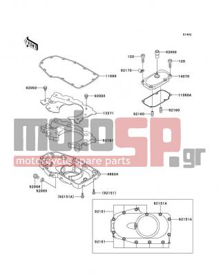 KAWASAKI - CANADA ONLY 2002 - Engine/Transmission - Breather Cover/Oil Pan - 92065-097 - GASKET,12X22X2,DRAIN PLUG