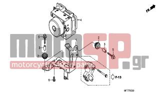 HONDA - XL700VA (ED)-ABS TransAlp 2008 - Brakes - ABS MODULATOR - 57101-MER-D21 - RUBBER, MOUNTING