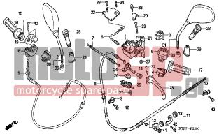 HONDA - SH150 (ED) 2008 - Frame - HANDLE LEVER-SWITCH-CABLE - 88113-KPR-900 - BOOT, MIRROR UPPER