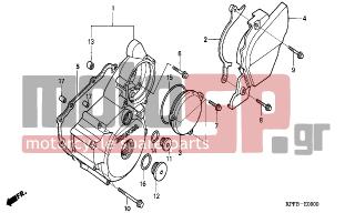 HONDA - CBF250 (ED) 2006 - Engine/Transmission - LEFT CRANKCASE COVER - 91021-KR0-000 - BEARING, NEEDLE, 10X14X10