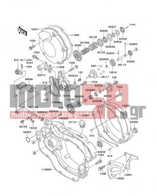KAWASAKI - KX125 2002 - Engine/Transmission - Engine Cover(s) - 39129-1028 - SPRING-GOVERNOR,OUT