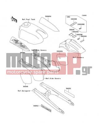 KAWASAKI - KX60 2002 - Body Parts - Labels(KX60-B18)