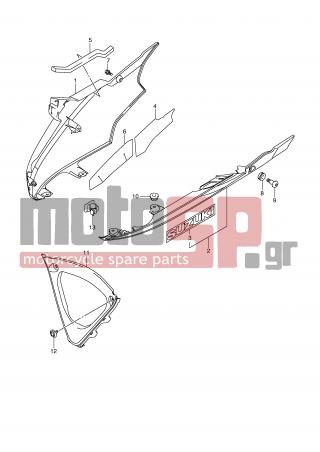 SUZUKI - GSX-R600 (E2) 2008 - Body Parts - UNDER COWLING (MODEL K9) - 09139-06126-000 - SCREW, LH