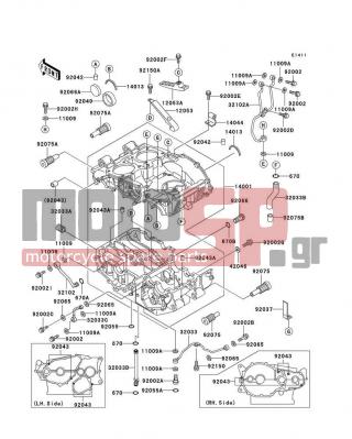 KAWASAKI - NINJA® 500R 2002 - Κινητήρας/Κιβώτιο Ταχυτήτων - Crankcase