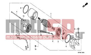 HONDA - CBF250 (ED) 2006 - Electrical - STARTING MOTOR - 32410-KPF-850 - CABLE, STARTING MOTOR