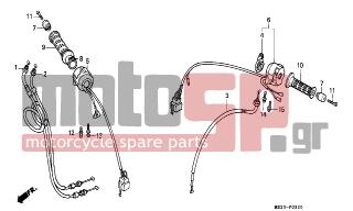 HONDA - CBR1000F (ED) 1991 - Frame - SWITCH/CABLE - 93892-0503507 - SCREW-WASHER, 5X35