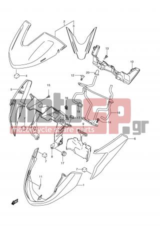 SUZUKI - GSX1300 BKing (E2)  2009 - Body Parts - HEADLAMP HOUSING (MODEL L0) - 03541-0516B-000 - SCREW, COVER LH