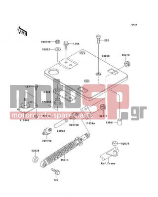 KAWASAKI - POLICE 1000 2002 - Engine/Transmission - Carrier(s) - 13061-4005 - BOSS,CARRIER SPACER